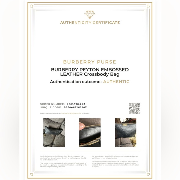 BURBERRY PEYTON EMBOSSED LEATHER CROSSBODY Bag - Picture 7 of 7